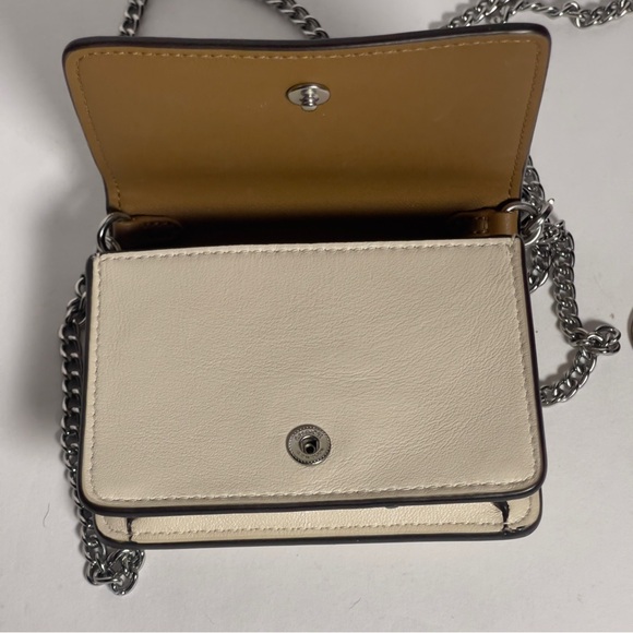 Coach Mini Wallet On A Chain with Houndstooth Print - Picture 4 of 7